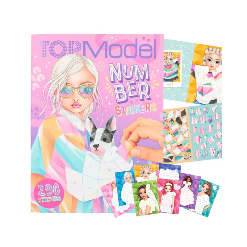 Libro de Stickers por números Top model Fantasy