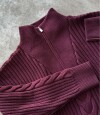 Sweater Zip Bordeaux