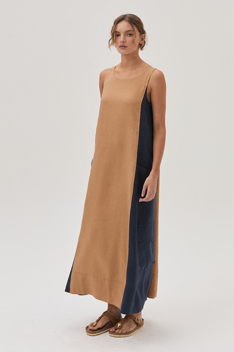 Vestido Safari Camel