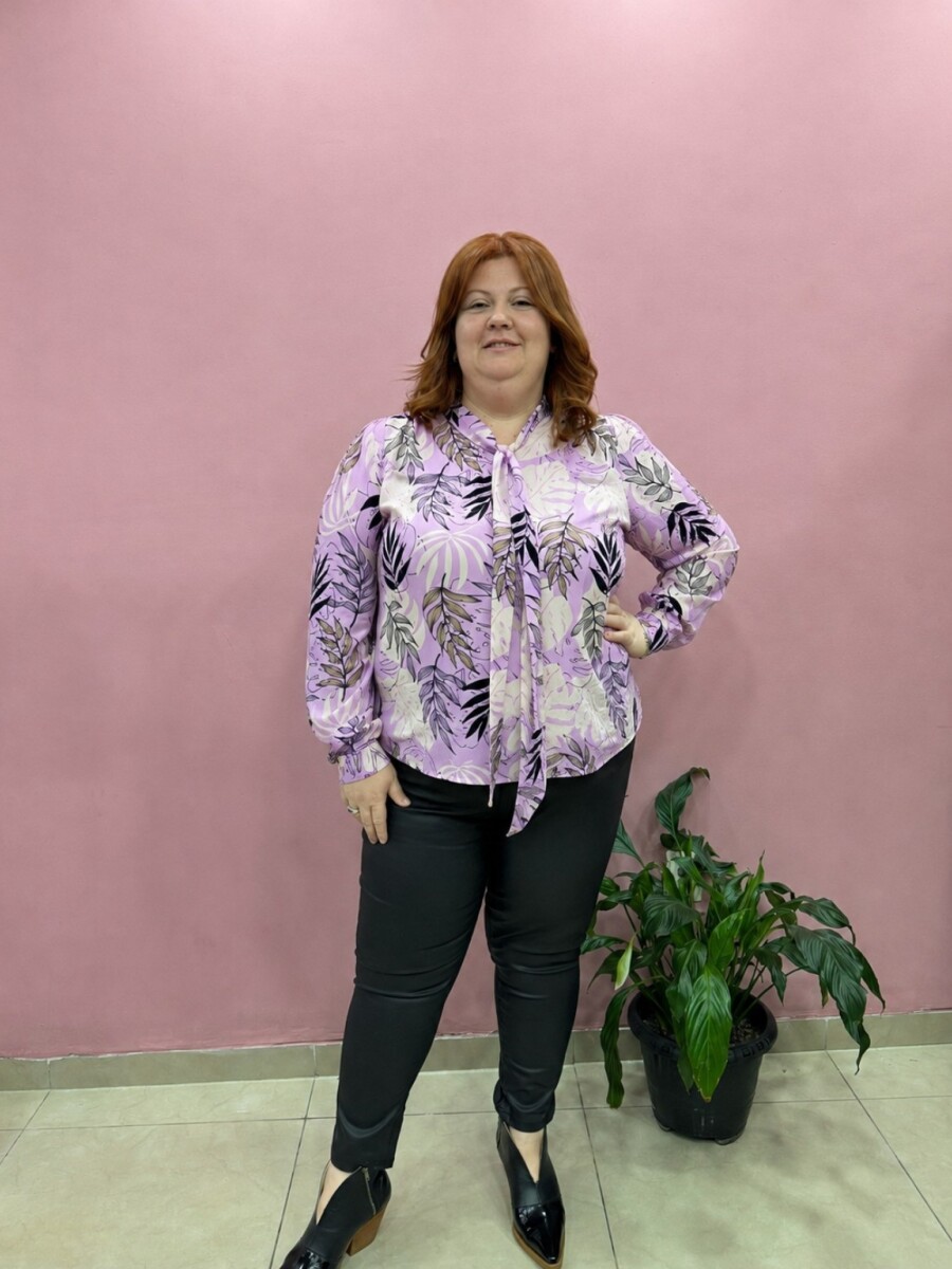 Blusa Anto Lila hojas