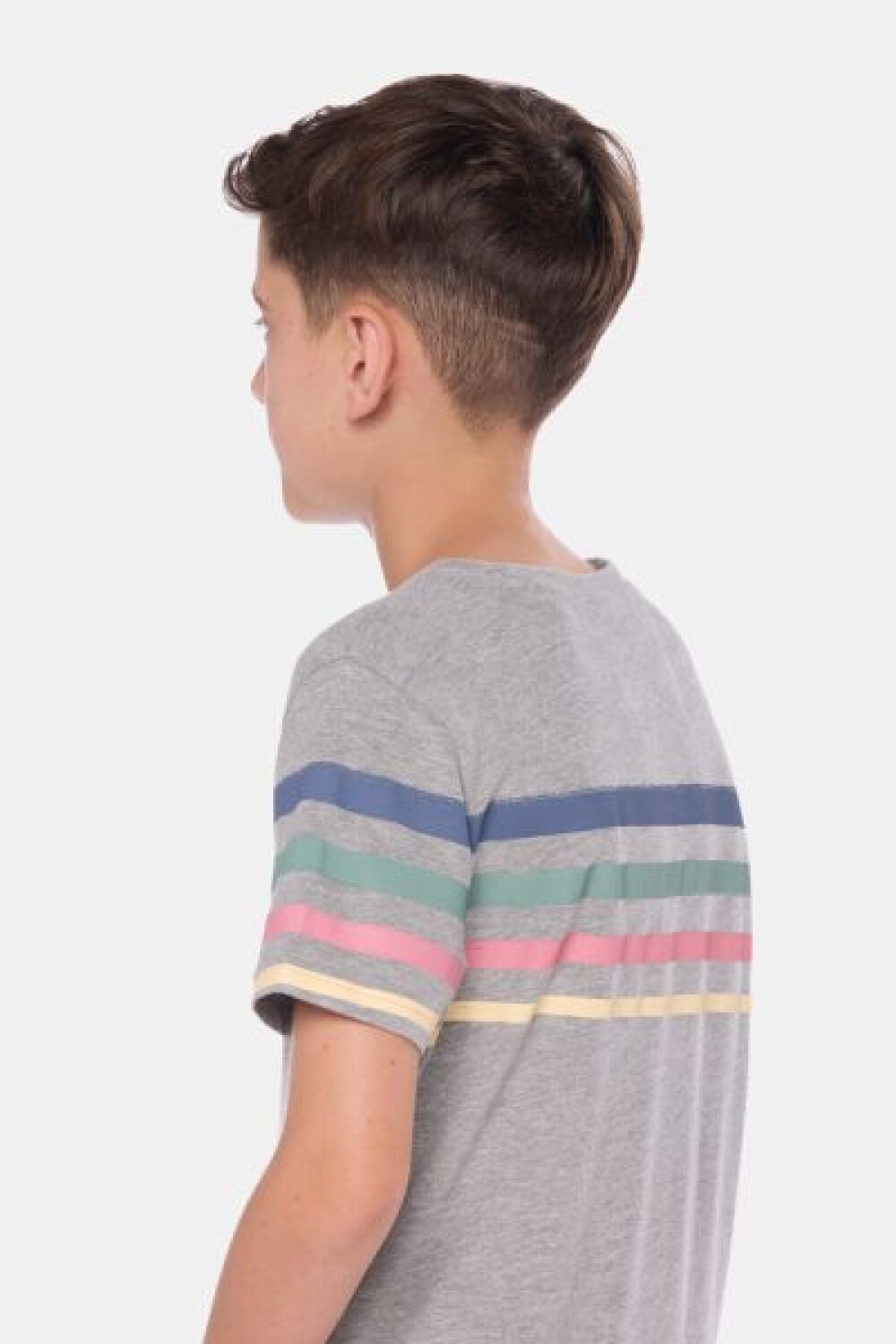 REMERA RAYADA Gris
