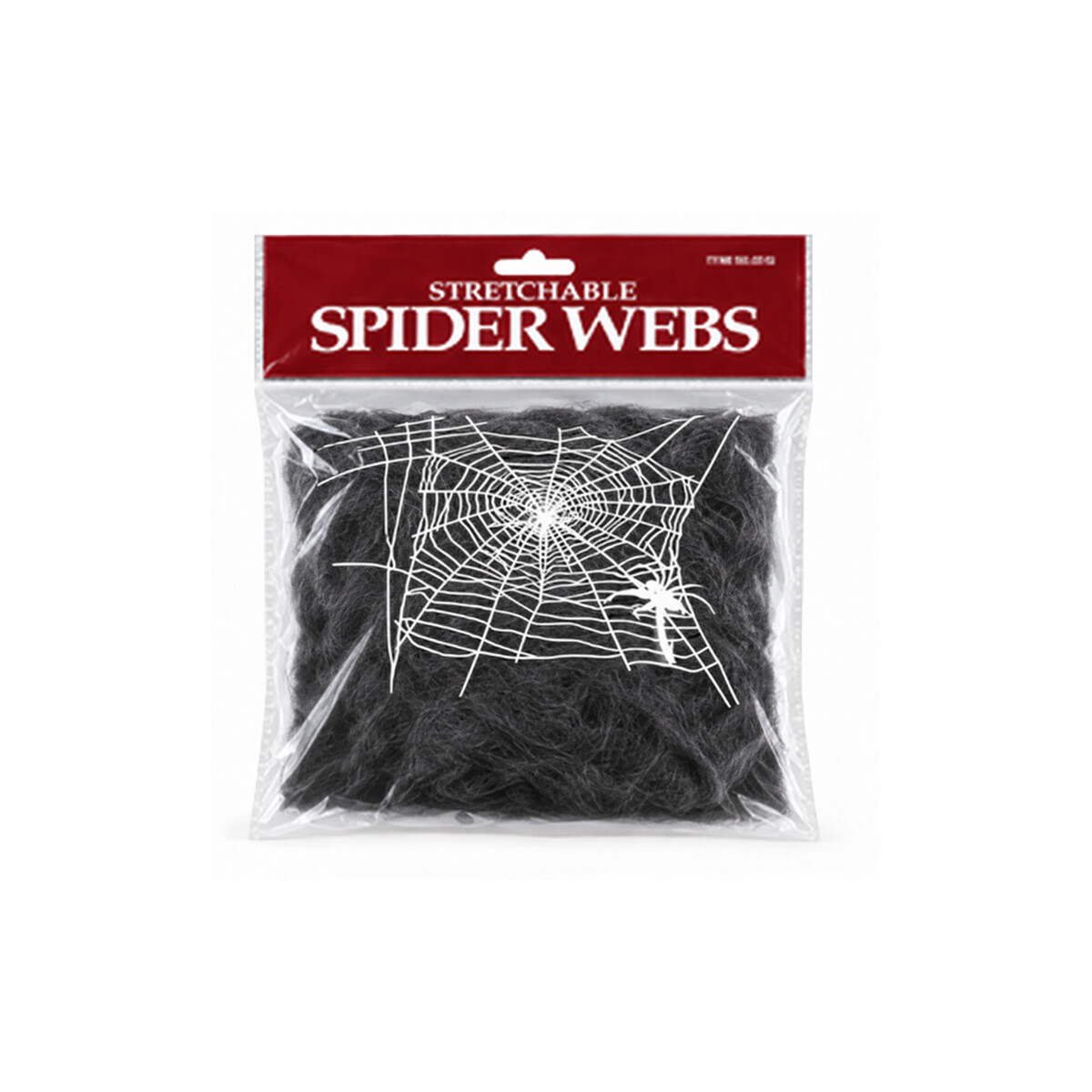 Telaraña decorativa con arañas - Negro 