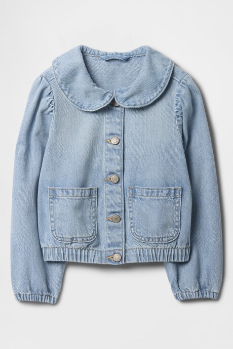 Campera De Jean Toddler Niña Light Denim
