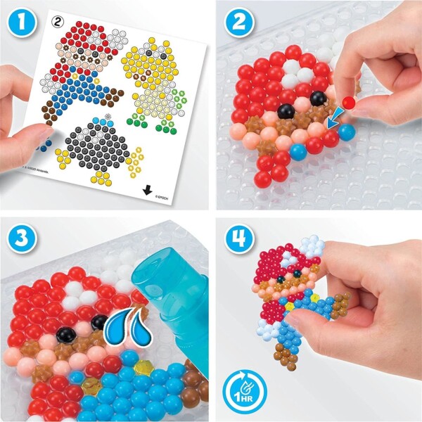 Juego Aquabeads Cubo Super Mario 2500 Cuentas Juguete Niño Juego Aquabeads Cubo Super Mario 2500 Cuentas Juguete Niño