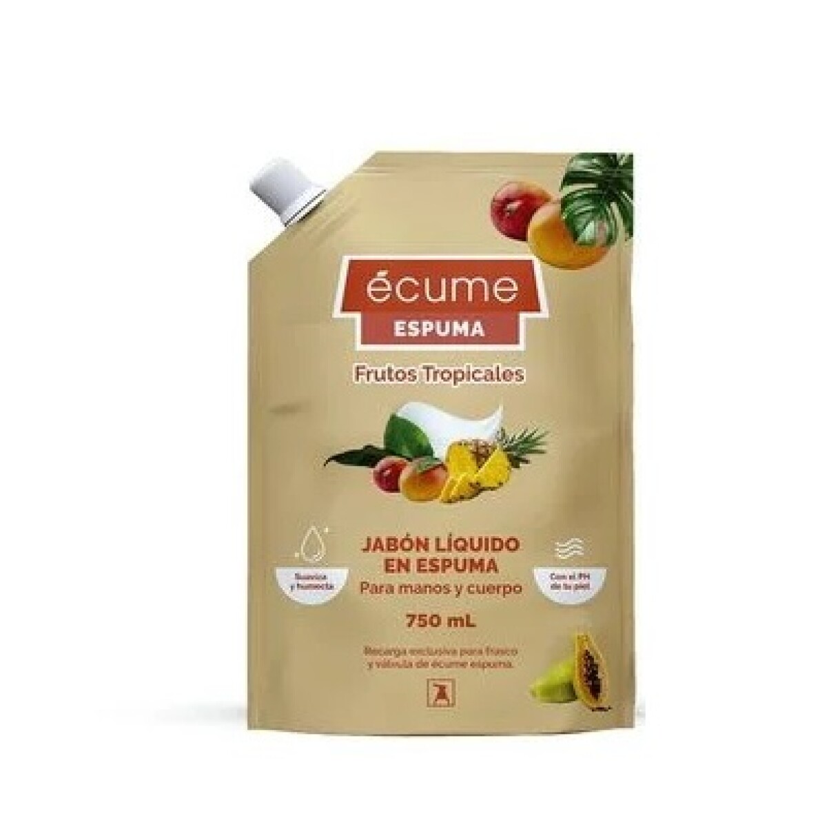 Jabón Ecume Espuma Doypack Frut0s Tropical 750 Ml. 