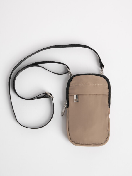 Bandolera porta celular Beige