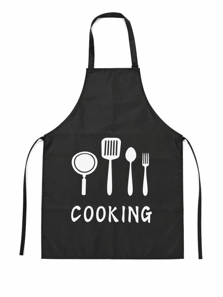 DELANTAL COOKING NEGRO