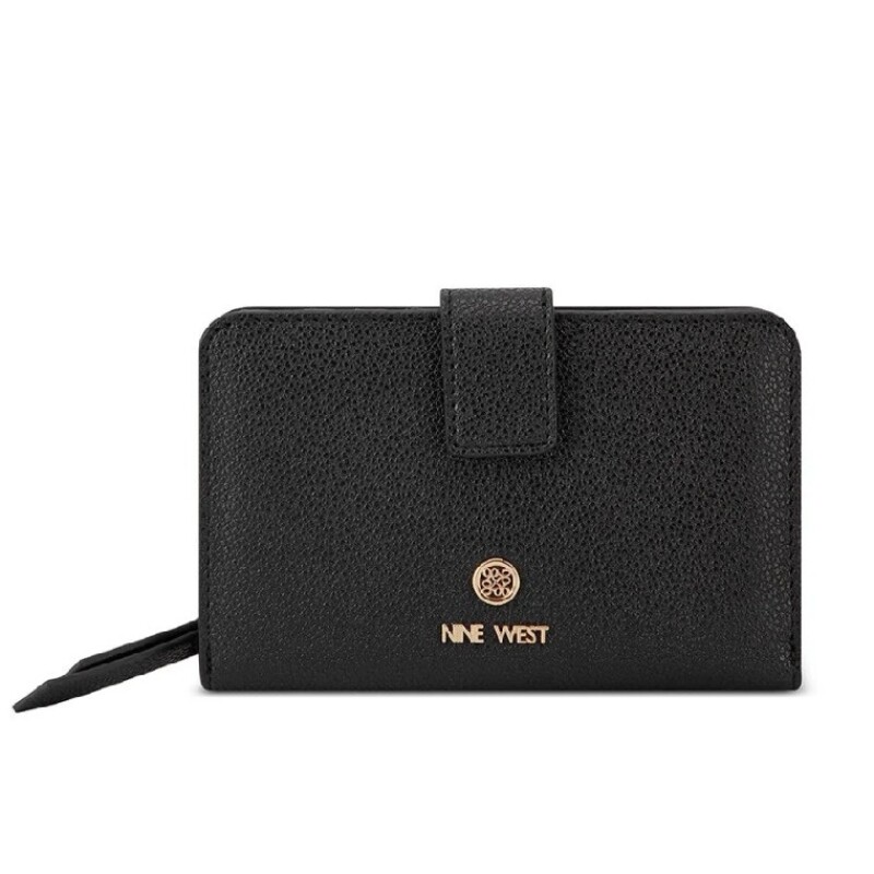 Small Leather Good Lockup 9 Slg French Wallet Black
