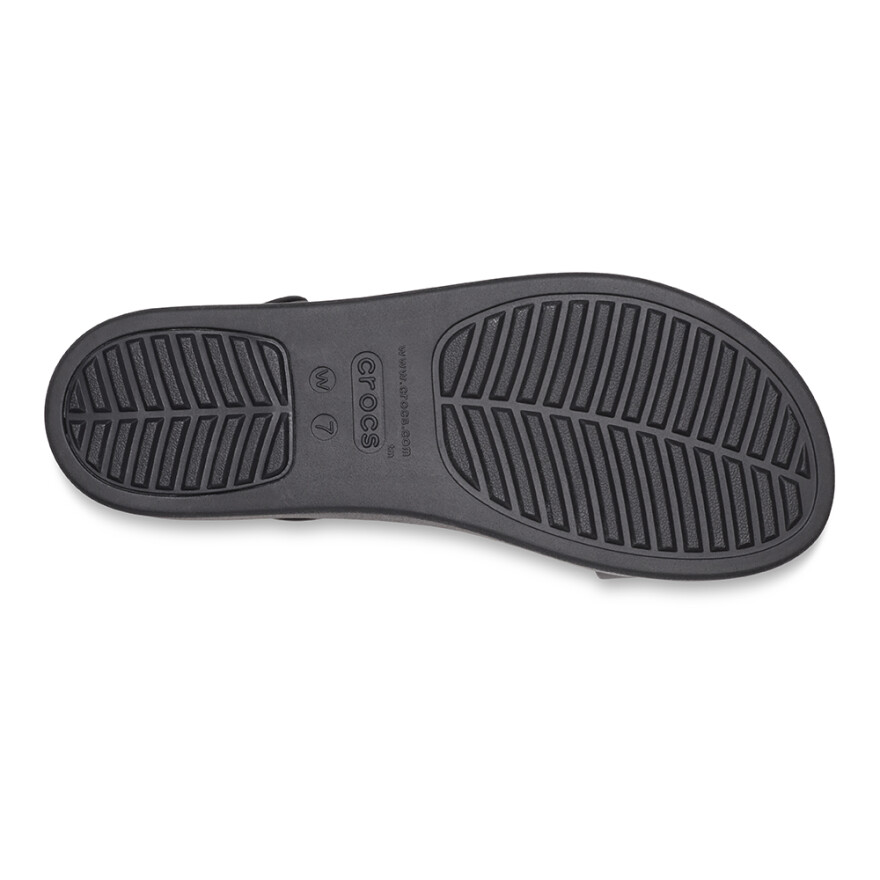 Sandalias Crocs Brooklyn Low Wedge - Mujer Black/black