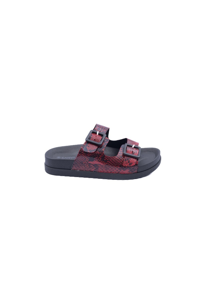 Sandalia Grisel Rojo