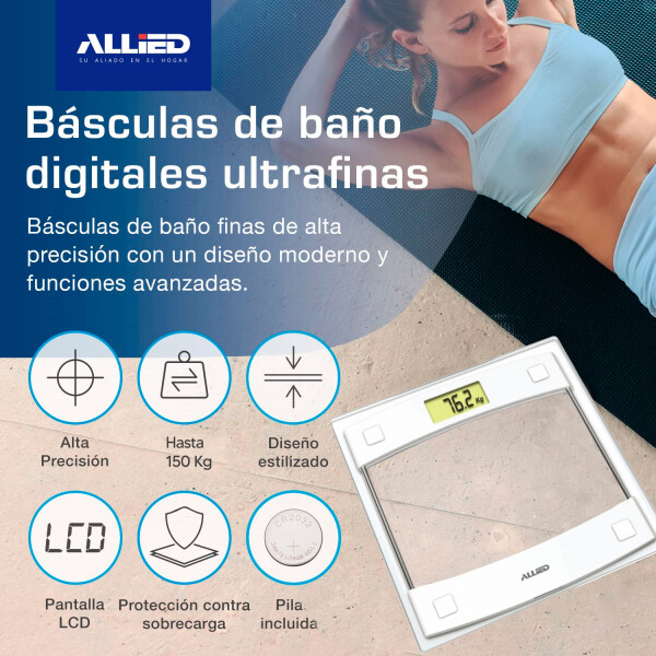 Balanza De Baño Diital, Allied Al-bs27 Hasta 150 Kg BALANZA DE BA? O ALLIED AL-BS27