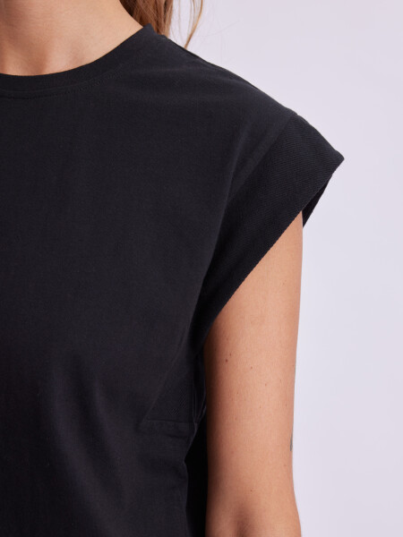 Remera Manga Sisa Negro