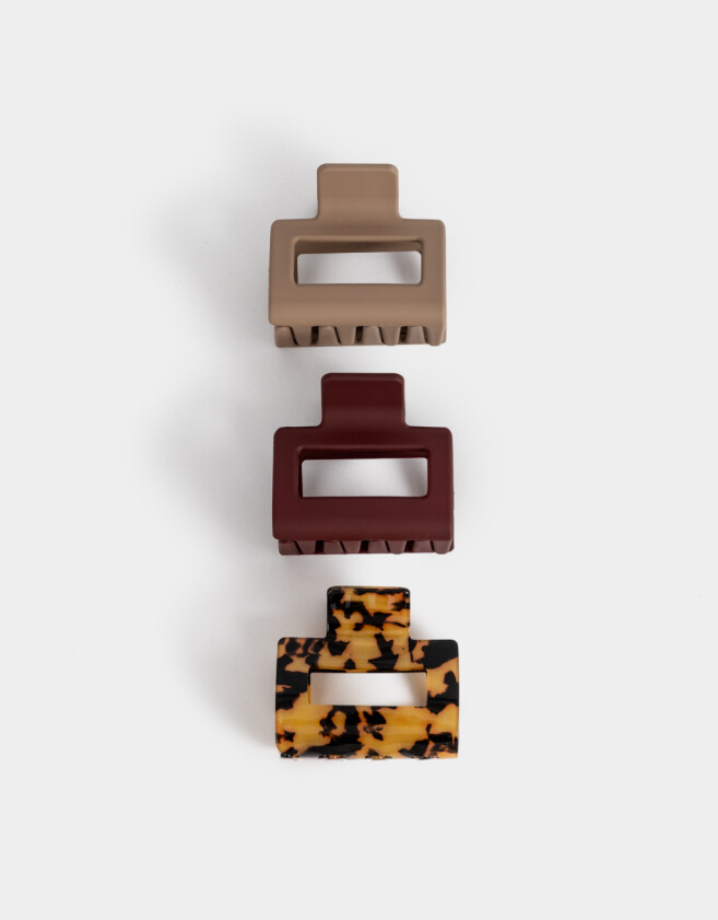 Broches Sets Carey Set De Broches Carey - Combinacion Tricolor