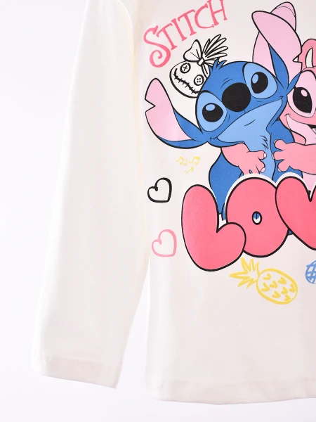 REMERA STITCH ANGEL OFF WHITE