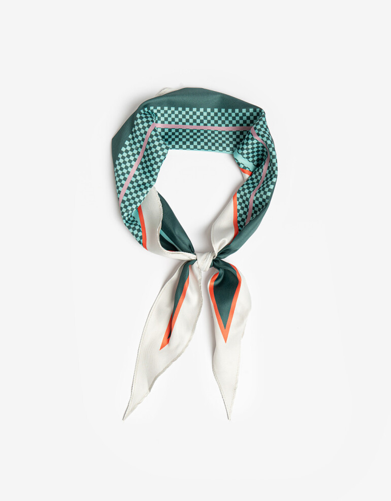 Pañuelos Raso Geométrico Pañuelo Geométrico - Combinacion Multicolor