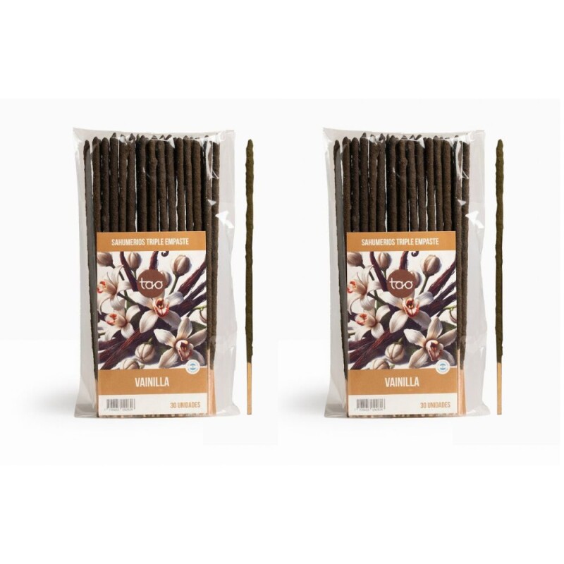INCIENSO TAO TRIPLE EMPASTE SAGRADA MADRE - 2 PACK X30 Vainilla