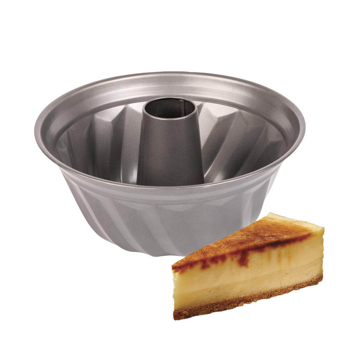 Molde Flanera Alta De Teflon Horno Flan Budin Antiadherente 