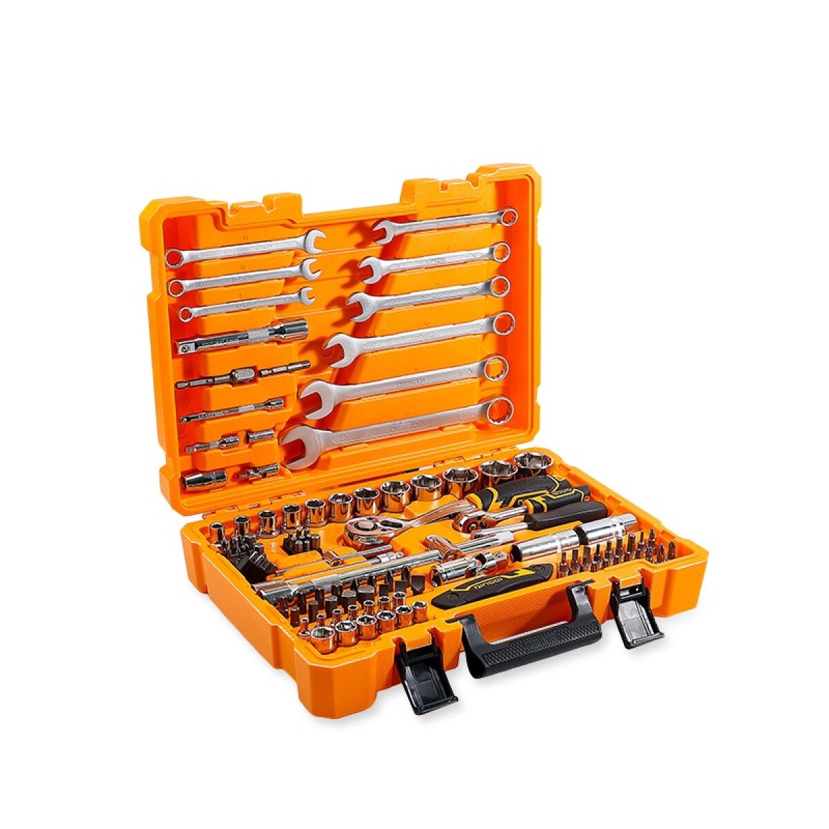 DINGQI JUEGO DE LLAVES & DADOS INDUSTRIAL CR-V 114 PIEZAS + 