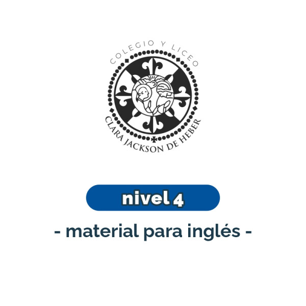 Lista de materiales - Inicial Nivel 4 inglés CJH Única