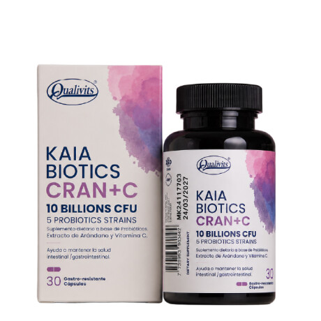 Kaia Biotics Cran + C 30 Cáps Qualivits Kaia Biotics Cran + C 30 Cáps Qualivits