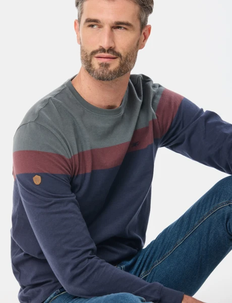 REMERA RAYADA Verde