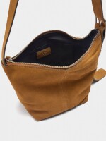 Bolso Bandolera De Piel Lisa camel