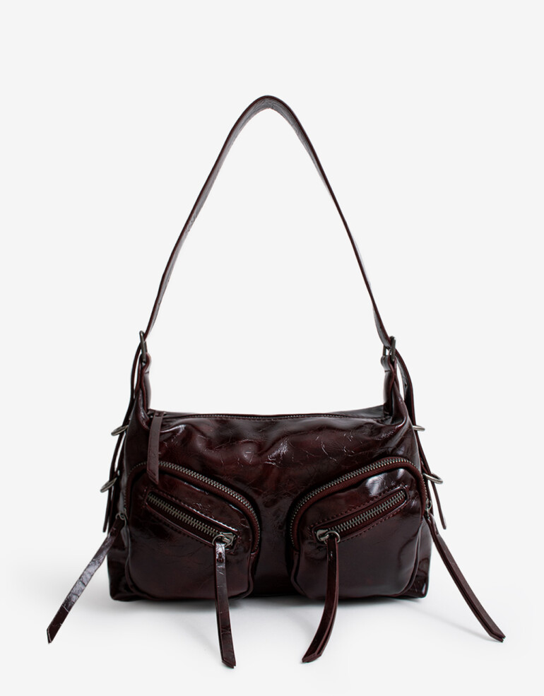 City Cartera City Multipocket Burgundy - Rojo Burdeaux