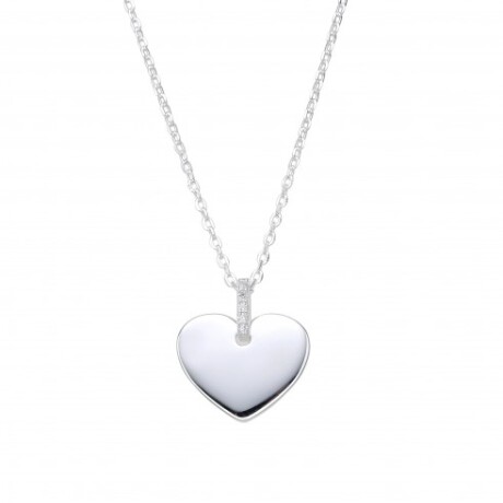 Conjunto de cadena y dije de plata 925, CORAZÓN. Conjunto de cadena y dije de plata 925, CORAZÓN.