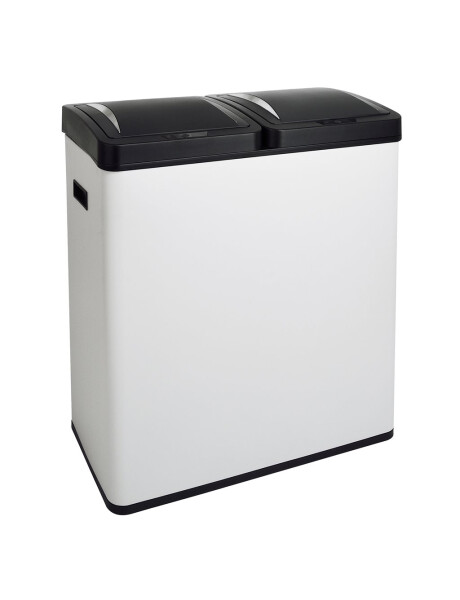 PAPELERA 60L (30L X2) 2 COMPARTIMENTOS C/SENSOR BLANCO 58CMX30CMX64CM PAPELERA 60L (30L X2) 2 COMPARTIMENTOS C/SENSOR BLANCO 58CMX30CMX64CM