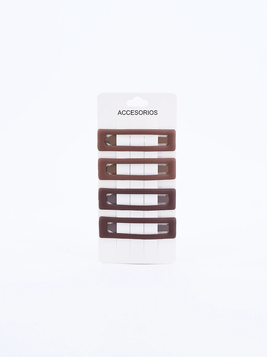 BROCHE SET X 4 - MARRON 