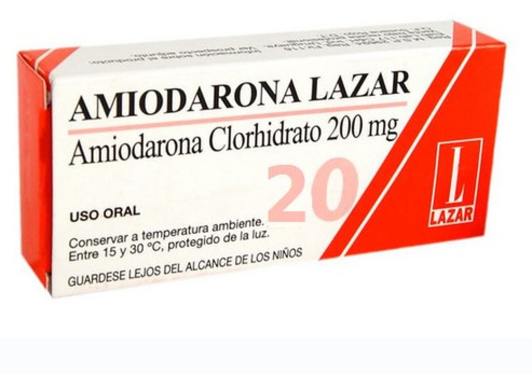Amiodarona Lazar 200mg x 20 COM 