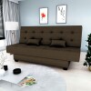 Sofá Cama Laila Veludo Marron Oscuro Sofá Cama Laila Veludo Marron Oscuro