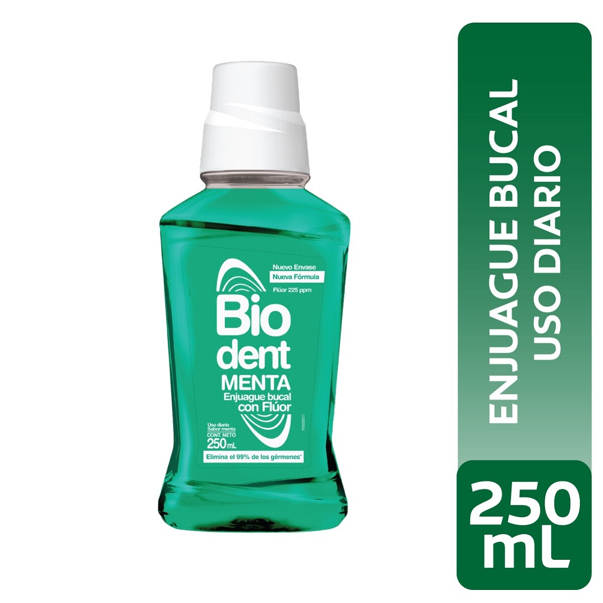 Enjuague Bucal Biodent Diario Menta 250 Ml. 