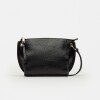 Bandolera Sauvage en cuero graneado Negro