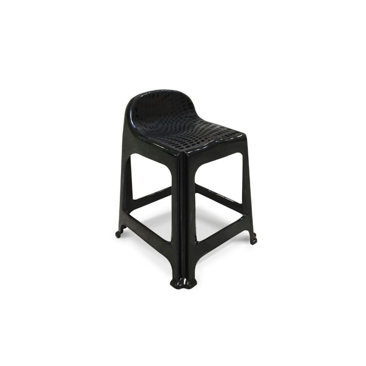 Banqueta Con Respaldo Negra Arqplast Banqueta Con Respaldo Negra Arqplast