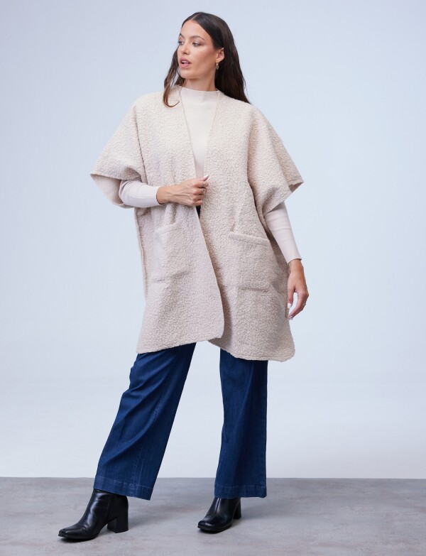 Kimono Bolsillos BEIGE