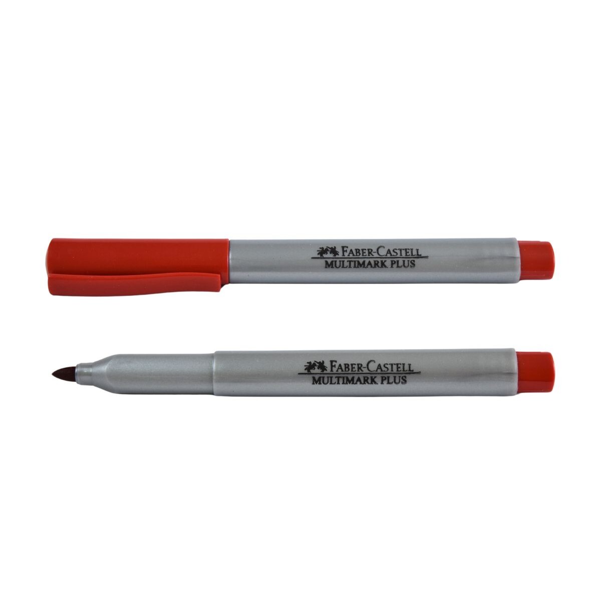 MARCADOR FABER PERMANENTE ROJO 