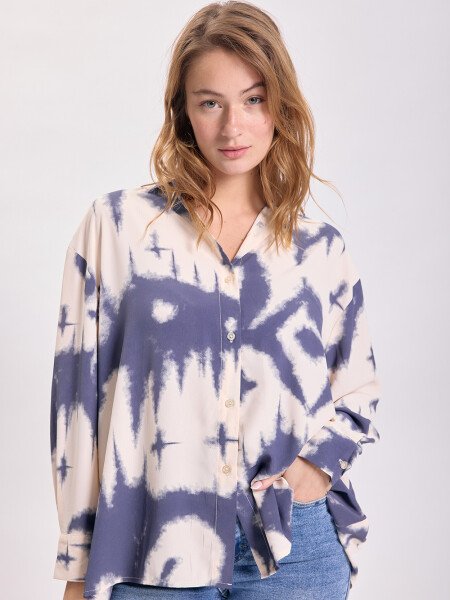 Camisa estampa Blanco