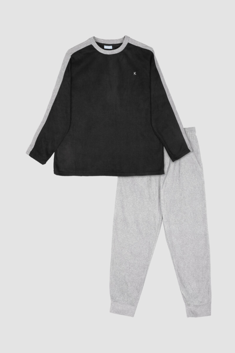 PIJAMA POLAR PACO - GRIS 