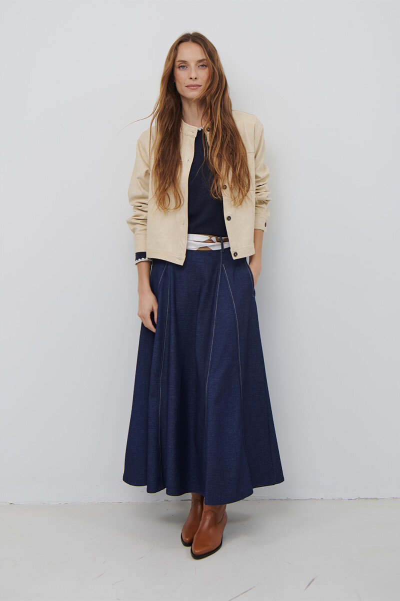 FALDA JEAN TEXTIL AZUL