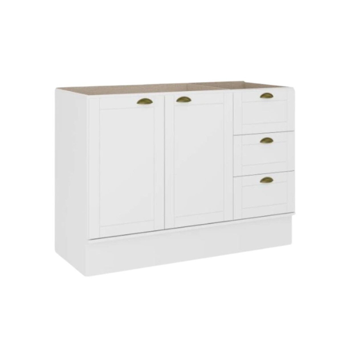 Bajo Mesada AMERICANA 120 cm MDF Blanco 