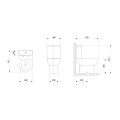 MOCHILA PARA INODORO SMART COLOR PERGAMON 3/6 LTS CELITE Mochila Para Inodoro Smart Color Pergamon 3/6 Lts Celite