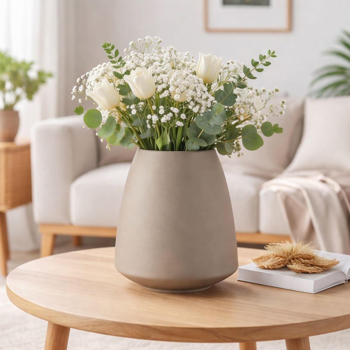 FLORERO ORCHID Gris Small 