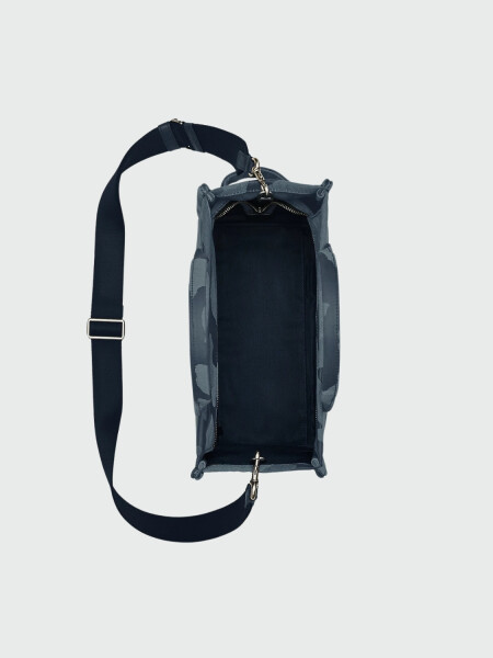 MARC JACOBS - THE CAMO JACQUARD MEDIUM TOTE BAG Azul Oscuro