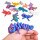 Set X36 Cotillón N°62 Sorpresita Lagartija Gato 3d Lagartija