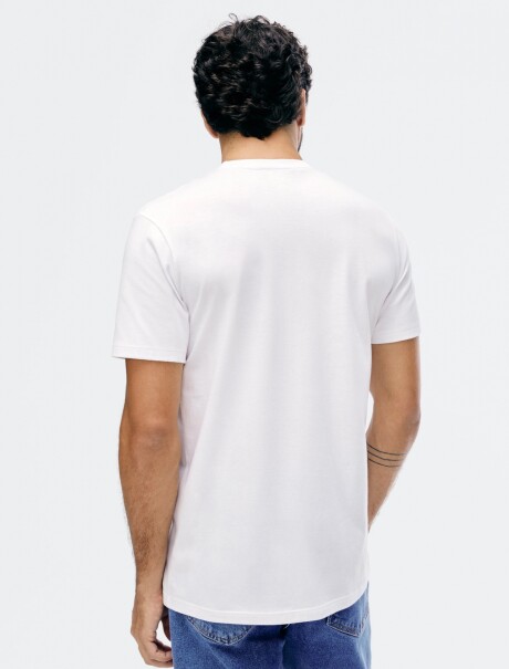 CAMISETAS BÁSICAS REGULAR WORLD BLANCO