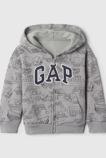 Canguro Con Cierre Logo Gap Toddler Niño Pilot Grey