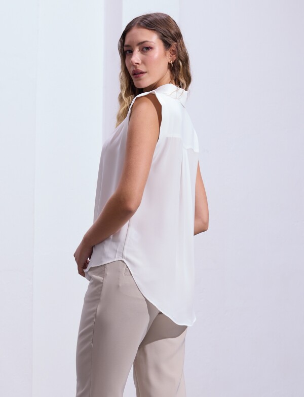 Blusa Botones CRUDO