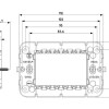 SOPORTE BASTIDOR 3MOD CON TORNILLOS NEVE UP SOPORTE BASTIDOR 3MOD CON TORNILLOS NEVE UP