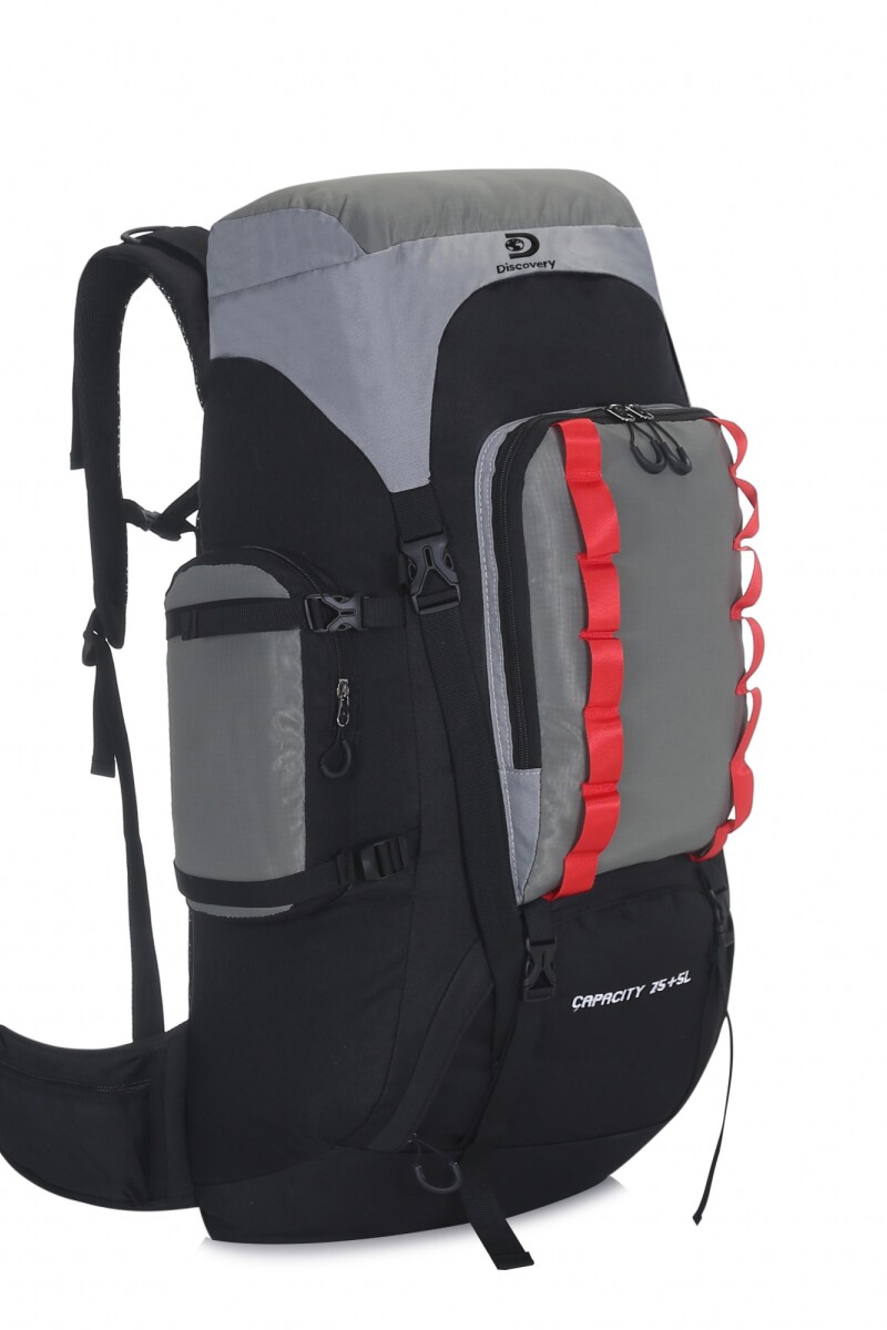 Mochila mochilera de trekking impermeable Gris